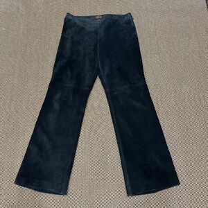 DANIER LEATHER LADIES BLACK SUEDE PANTS SIZE 6